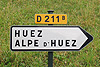 der Weg nach Alpe d'Huez