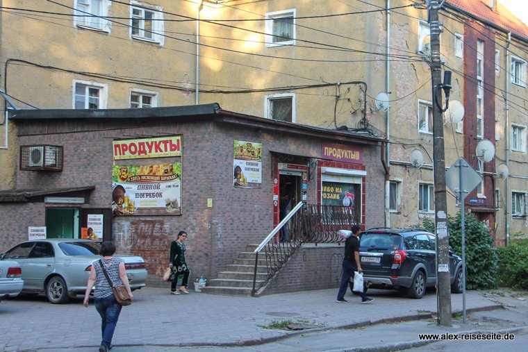 Eckladen für Lebensmittel in Kaliningrad