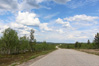 Straße im Norden Finnlands