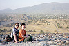 auf der Sonnenpyramide Teotihuacán