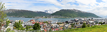 Panoramaaussicht auf Tromsø