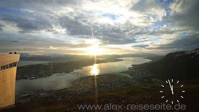 Video Norwegen - Mitternachtssonne über Tromsø im Zeitraffer